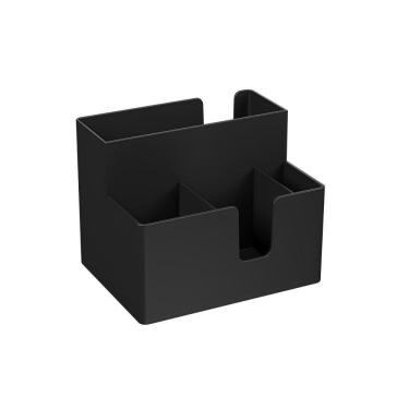 Imagem de Porta Guardanapo E Sachês 14 X 10,6 X 9,4 Cm Preto Coza