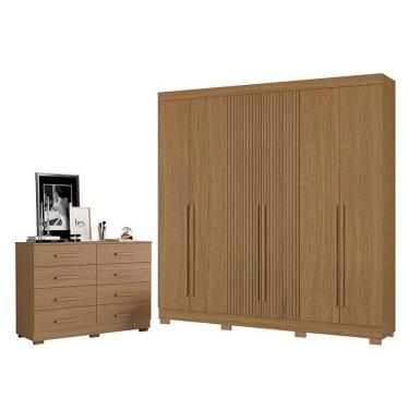 Imagem de Cômoda 2014148 E Guarda Roupa Casal 2030230 Atacama - Aramóveis