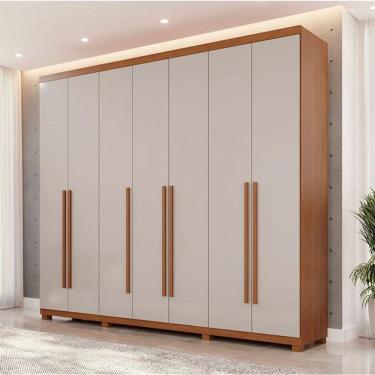 Imagem de Guarda Roupa Istambul 7 Portas 100%mdf Cinamomo/off Benetil