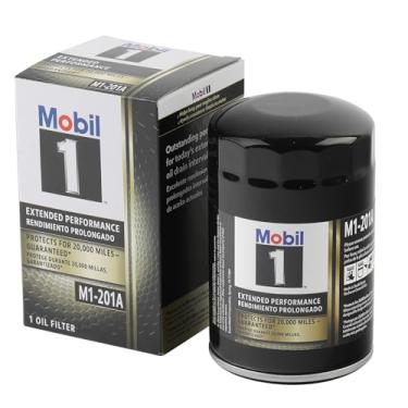 Imagem de Mobil 1 Filtro de óleo, desempenho estendido, lata, rosquear, 12 cm de altura, rosca de 18 mm x 1,5, aço, preto, GM, cada