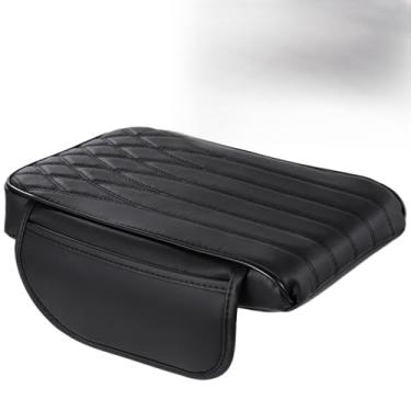 Imagem de Generic Capa protetora de apoio de braço de carro com bolso, almofada de console de couro macio para caminhões, SUVs, Sedans, ajuste universal