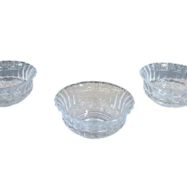Imagem de Conjunto 3 Bowls de Vidro Alexa, 11,5cm de Diâmetro, 5,5cm de Altura, Transparente, para Sobremesas e Petiscos