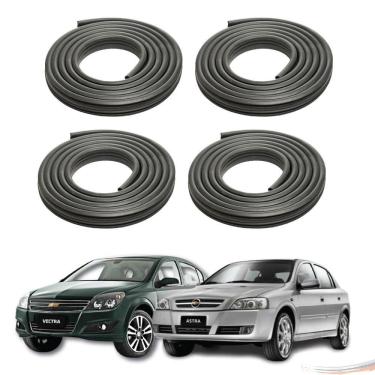 Imagem de Kit 4 Borrachas Portas C/ Aba Astra Vectra 95 A 11 - Premium