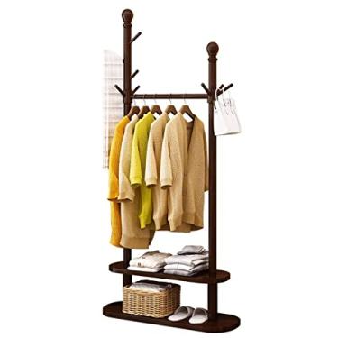 Imagem de CZCZC Rack de armazenamento doméstico multifuncional nórdico criativo para sala de estar e quarto cabideiro de piso