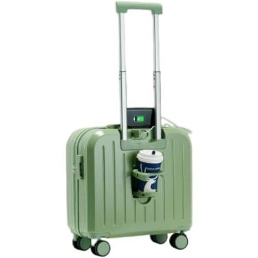 Imagem de Mala de mão, bolsa de mão, estojo de viagem pequeno, suporte de bebida infantil, porta USB, fecho de discagem, abertura ajustável de 3 níveis, cinto X, leve, viagens curtas, viagens de negócios curtas