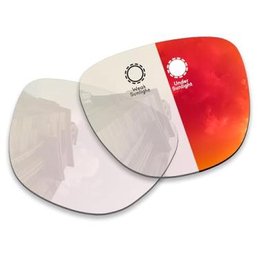 Imagem de Betterun Lentes de reposição polarizadas para óculos inteligentes Ray-Ban Meta Wayfarer (Gen 2) RW4012 53 mm, Fotocrômico vermelho, One Size