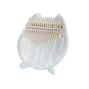 Imagem de Piano de polegar Kalimba de 17 teclas com suporte para martelo afinador kalimba profissional