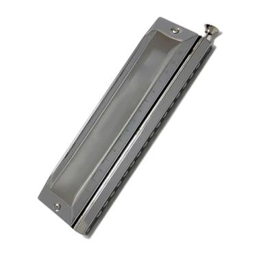 Imagem de Gaita cromática profissional para tocar gaita 16 furos chave C instrumento de sopro profissional harpa