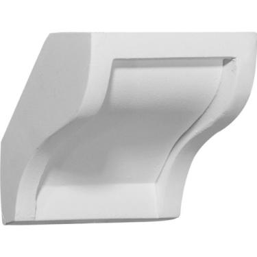 Imagem de Ekena Millwork MDB03X03-CASE-4 Perfis de moldagem de acoplamento (pacote com 4), 8,5 cm P x 9,5 cm A, branco