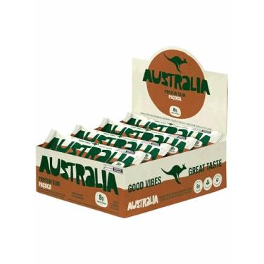 Imagem de Australia Protein Slim Paçoca, Barra de Proteína com 8g de Proteína, Sem Adição de Açúcares, Sem Glúten, Display com 12 unidades