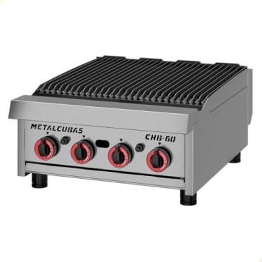 Imagem de Chapa A Gás Char Broiler Chb 60 G2 Em Inox Metalcubas
