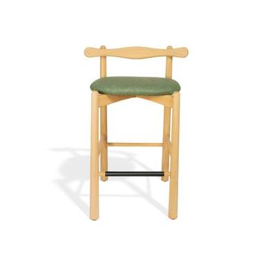 Imagem de Banqueta Uçá Verniz Madeira Tauari (ambiente interno) Assento em Tecido