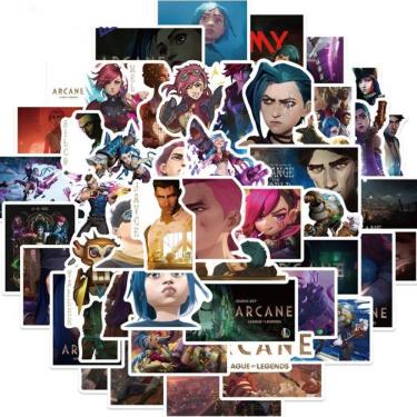 Imagem de Pacote de adesivos Arcanes Anime Waterproof Vinyl 50 unidades