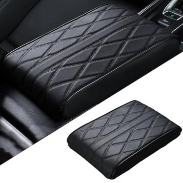 Imagem de Couslcd Capa de apoio de braço para console central de carro, almofada de proteção do apoio de braço do meio do veículo, tapete de almofada confortável para caixa de descanso de braço automotivo