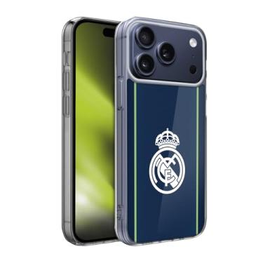 Imagem de Head Case Designs Capa de gel com emblema azul escuro oficialmente licenciada pelo Real Madrid CF [proteção de grau militar] compatível com Apple iPhone 17 Pro Max
