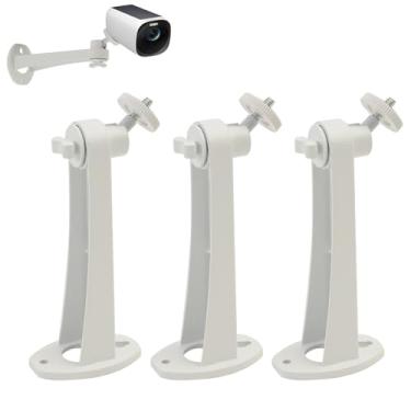 Imagem de Suporte de câmera extremamente longo de 15 cm para eufyCam 2C/2C Pro, 3C/S300, para câmera Ring, para SoloCam S220/C210, suportes ajustáveis de parede interno/externo, liga de alumínio à prova de