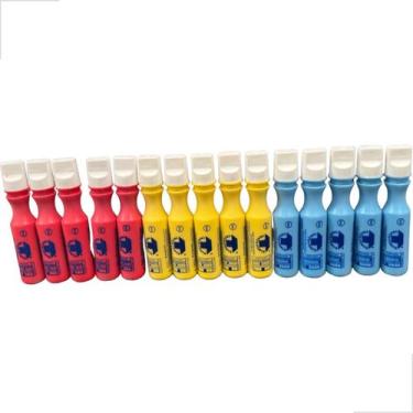 Imagem de Kit 15 Marcadores Industrial 5 Vermelho + 5 Amarelo + 5 Azul 3mm Baden