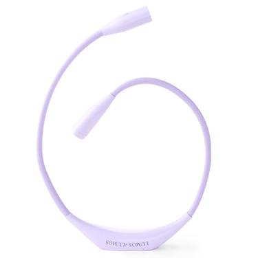 Imagem de Luz de tricô Lumos, luz crafter ao redor do pescoço para tricô e crochê, 3 cores e brilho ajustável. Portátil, usável, recarregável e de longa duração (lavanda)