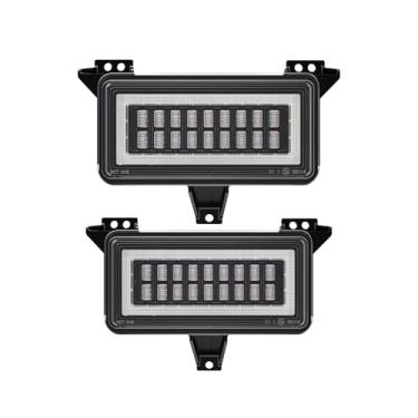 Imagem de AUYICH Capa de luz de seta frontal adequada para Chevy GMC C/K/R/V Series C10 C20 C30 K5 Blazer R10 R20 Suburban Jimmy 1983-1991, apenas modelos de farol único, substituição de carcaça de luzes de