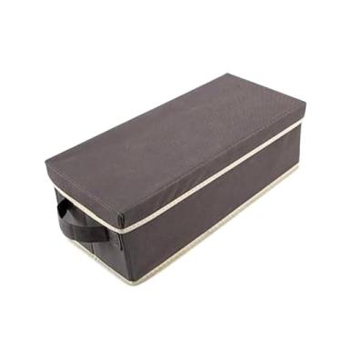 Imagem de Ｂｅｓｇａ Caixa organizadora para CDs e DVDs com alças, ideal para guardar equipamentos de áudio música no carro, Marrom Claro