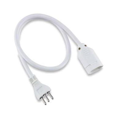 Imagem de Extensão Cabo Prolongador Reforçado Tripolar 20a 0,80m Microondas Ar C