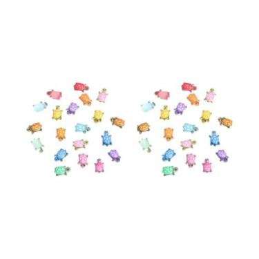 Imagem de Mini Tartarugas De Resina Que Brilham No Escuro, 100-500 Peças, Figura