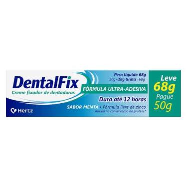 Imagem de Creme Fixador de Dentadura Dentalfix Sabor Menta 68g