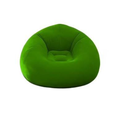 Imagem de Sofá Inflável Portátil 3 em 1 com Bomba de Ar Poltrona Cama Dobrável Para Camping Praia e Casa(Verde (1 peça))
