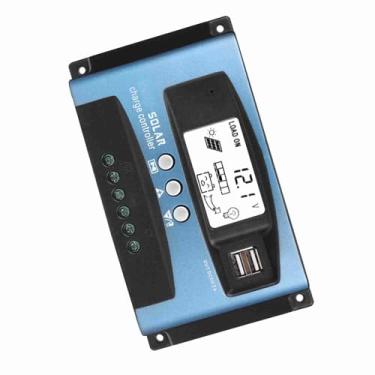Imagem de ZJchao Controlador de Carga Solar MPPT de Alta Eficiência 40A 50A 60A 100A Display LCD USB Duplo 12V 24V de Grau Industrial para de Energia Solar Material ABS (50A)