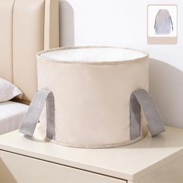 Imagem de Balde de banho dobrável para viagem e acampamento, bacia portátil para pedicure e relaxamento