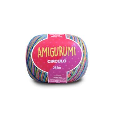 Imagem de Linha Fio Amigurumi Círculo 125g 254m 100 Algodão Mercerizado Crochê Tricô Artesanato Colorido (9534 - UNICÓRNIO)