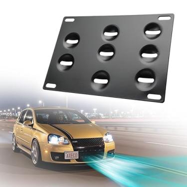 Imagem de (A) Relocador de placa de carro com gancho de reboque de malha frontal para VW Golf Jetta GTI EOS MK5 MK6 Sportwagen para Audi TT MK2 Aumente a entrada de ar para obter maior desempenho do motor
