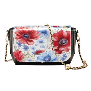 Imagem de Laranjas em uma bolsa transversal de couro amarela para mulheres, bolsas de couro para mulheres bolsa transversal, Aquarela floral - 6, One Size