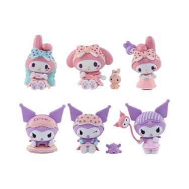 Imagem de Conjunto De Brinquedos Em Caixa Surpresa Da Série Pijamas Kawaii 6 Peç