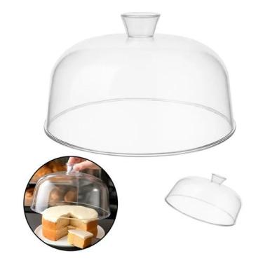 Imagem de Cúpula Para Bolo Cake Acrílica Boleira Tampa Redonda 28,5cm FRG0436 Fr