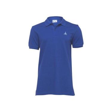Imagem de Camiseta Gola Polo Amarela Estampa De Caranguejo Feminina Anemoss, Azu