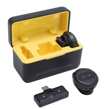 Imagem de Jopwkuin Microfone de Lapela Sem Fio, Microfone Profissional Com Cancelamento de Ruído, Bateria de 6H, Conjunto de de Lapela para Gravação de Vídeo, Entrevistas Com Transmissão Ao
