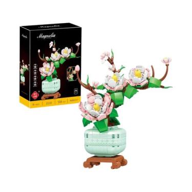 Imagem de Flores Artificiais Criativas DIY Blocos De Montar Decoração Para Casa 