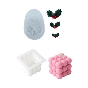 Imagem de Molde De Silicone Para Vela Em Forma De Folha De Natal, Feito À Mão, A