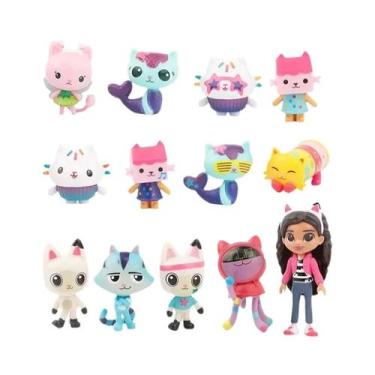 Imagem de Conjunto De Brinquedos De Figuras De Anime Gabby Dollhouse 13 Peças Ca