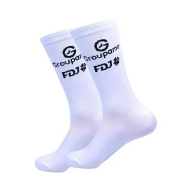 Imagem de Meias Esportivas Antiderrapantes De Cano Médio (18 Cores) Para Futebol