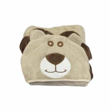 Imagem de Toalha De Banho Infantil Capuz Power Sec 3D Animal Toque Macio Criança
