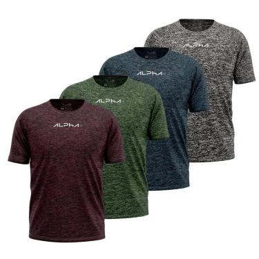 Imagem de Kit 4 Camisetas Dry Alpha Co Masculina-Masculino