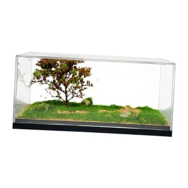 Imagem de YIJU Vitrine transparente para miniaturas de carros na escala 1/64, organizador criativo para guardar carrinhos de brinquedo.