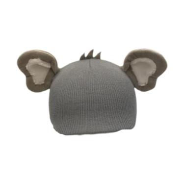 Imagem de oshhni Capa para capacete de esqui, acessório de inverno encantador, decorativo, quente e divertido, em tricô, ideal para esquiar, andar de skate ou, Orelhas de Elefante Cinzentas