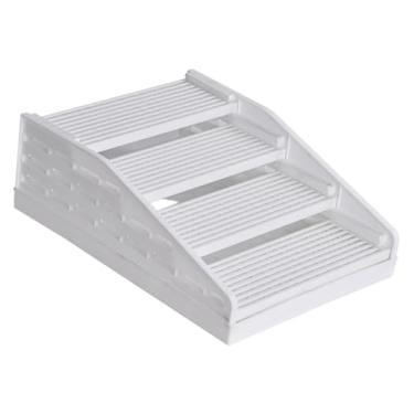 Imagem de Generic Rampa de 4 degraus para caixa de areia de gato, acessório premium para animais de estimação, removível com função de filtro, coletor de areia para, Branco