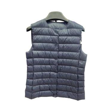 Imagem de Colete Puffer Ultra Leve Sem Mangas Para Mulheres, Quente E Portátil, 