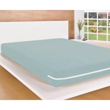 Imagem de Capa Para Colchão Casal Em Malha Gel 30cm Com Zíper - Malucassim, CINZ