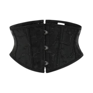 Imagem de Corset Sexy De Cetim Com Amarração Para Mulheres, Cintura Modeladora C