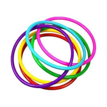 Imagem de Conjunto De Alvo De Anel De Plástico Para Crianças 10 Peças Jogo De Ca